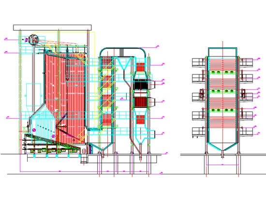 30t/h生物质燃烧锅炉总图