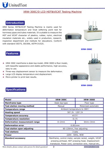 For塑料ASTM D1525的联合测试VST测试仪