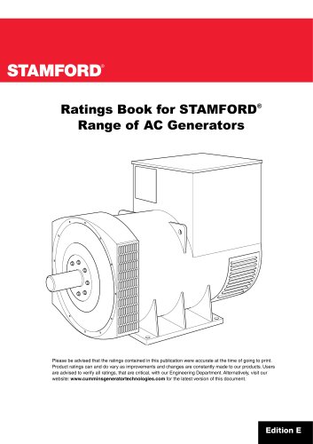 评级为STAMFORD®系列AC发电机