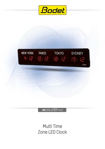 World-Style-Digital-Clock