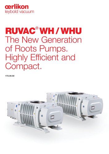 ruvac®wh/whu新一代根泵