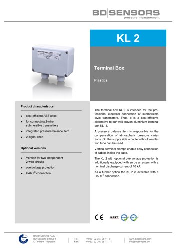 KL 2接线盒塑料