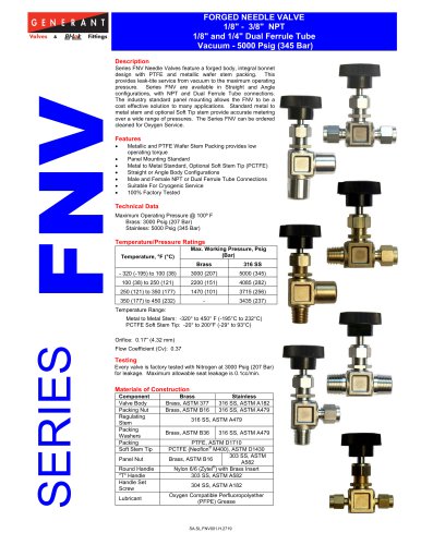 锻造针阀（FNV）