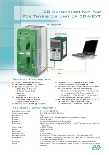 用于晶闸管单元或CD- next的CD自动化键垫