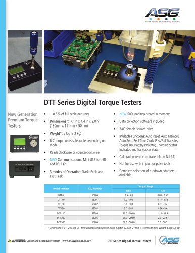 DTT系列数字扭矩测试仪