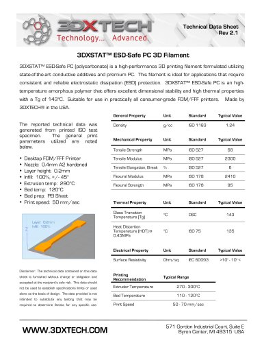 3DXSTAT™ESD-Safe PC 3D灯丝