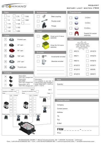 旋转限制开关FRM请求表格B命令