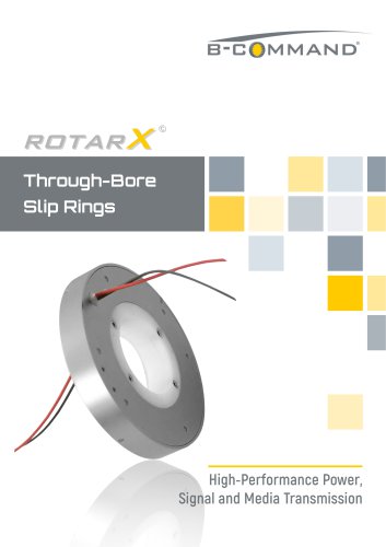 B-Command的透过孔滑环Rotarx Rotarx