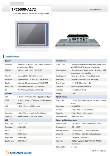 TPC6000-A172数据表