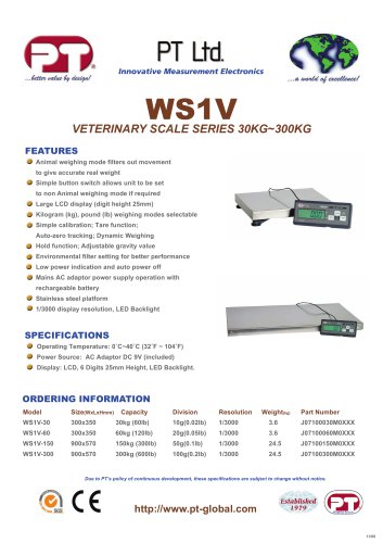 WS1V兽医尺度小册子