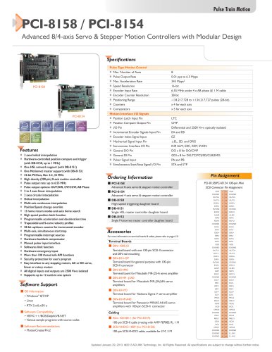 pci - 8158 / pci - 8154