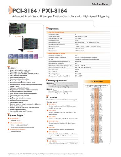 pci - 8164 / pxi - 8164