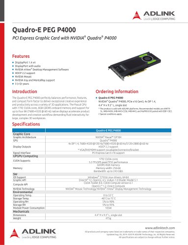 Quadro-E P4000挂钩