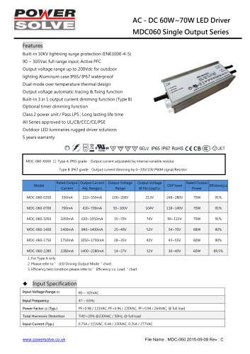 MDC060单输出系列