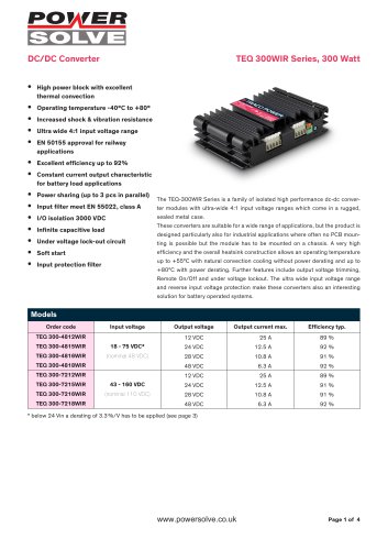 TEQ300WIR系列