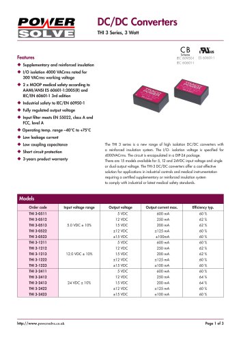 TRACOPOWER THI3系列