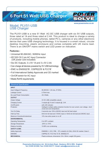 USB 6端口充电器