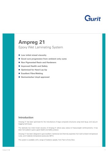 Ampreg 21 -环氧湿覆膜系统(v7)