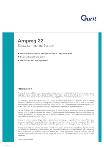 Ampreg 22 -环氧树脂覆膜系统(v17)