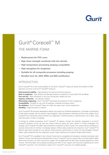 Gurit®Corecell M - The Marine Foam (v6)