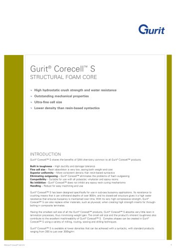 Gurit®Corecell S - Structural Foam Core (v9)