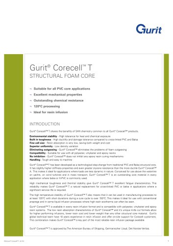 Gurit®Corecell T - Structural Foam Core (v9)