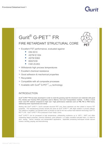 Gurit®G-PET FR -阻燃结构芯(v6)