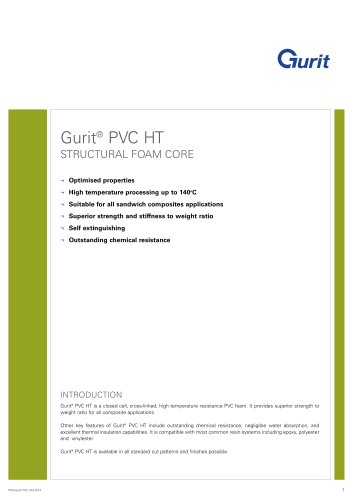 Gurit®PVC HT - Structural Foam Core (v2)