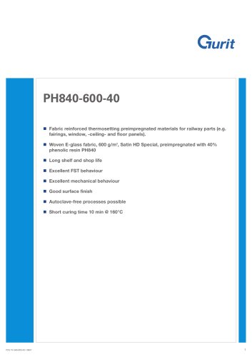 PHG840 -钢轨内饰件用预浸料(v1)