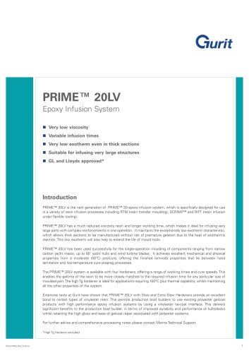 PRIME 20LV -环氧树脂输液系统(v10)