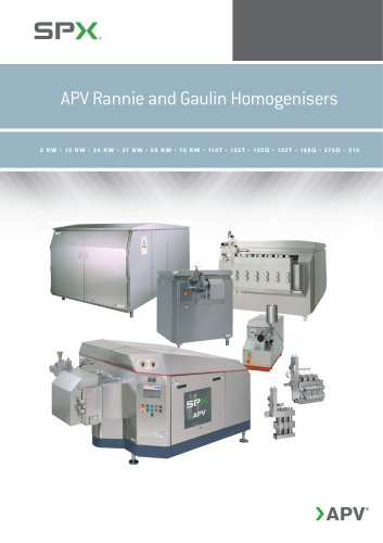 APV Rannie和Gaulin均质者