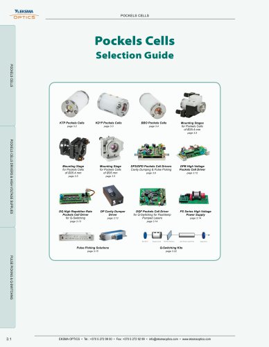 Pockels Cells & Drivers