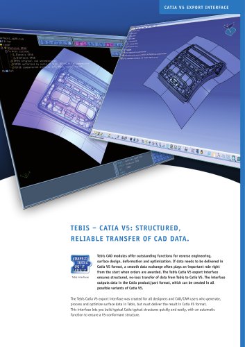 Tebis - Catia V5:结构化的，可靠的CAD数据传输6