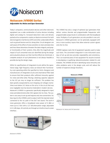 JV9000系列:用于PSRR分析的可调Vcc噪声发生器