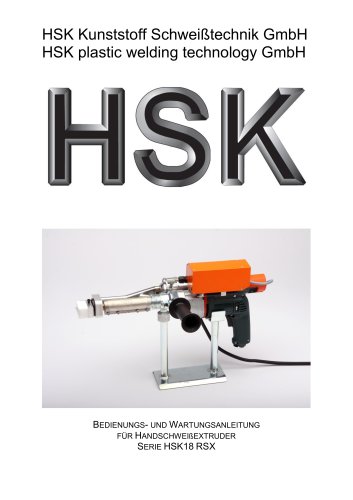 HSK塑料焊接技术GmbH Serie HSK18 RSX