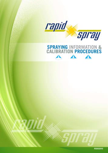 spraying_information _＆_ calibion​​_procedures