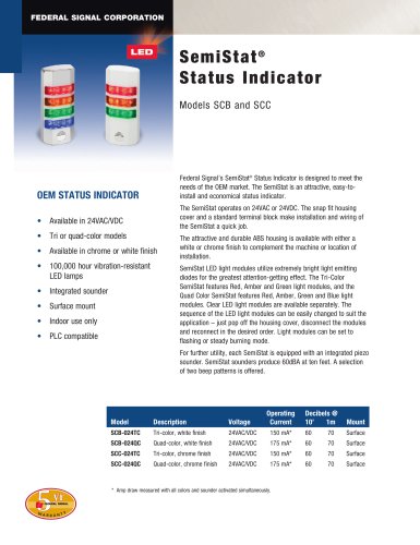 SCC SemiStat®状态指示灯